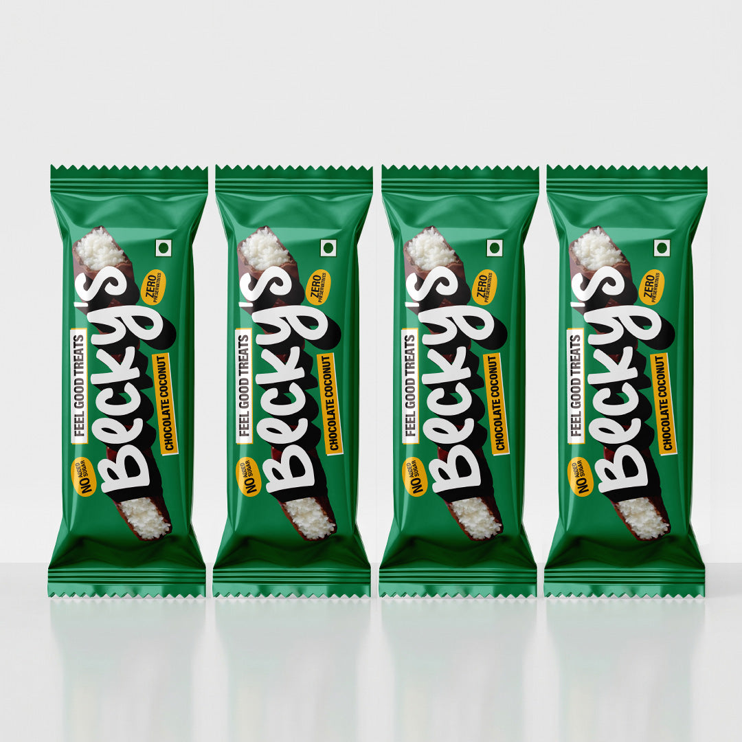 Chocolate Coconut Bars (Pack of 4)